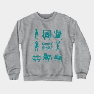 Group of Dancing Pittsburgh Themed Monsters Crewneck Sweatshirt